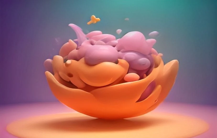 Colorful 3D character illustration effect for an Image 2.5 AI prompt