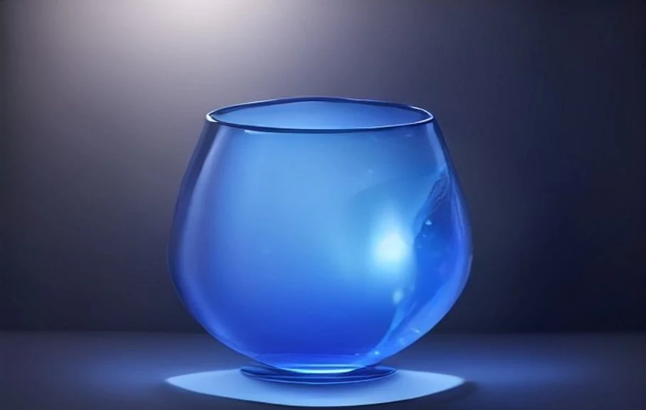 Abstract transparent material and liquid-metal product effect for an Image 2.5 AI prompt